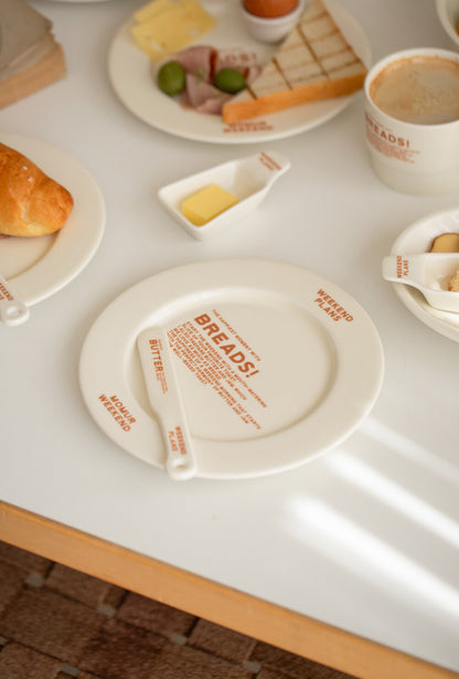 Momur [weekend 8] BREAD plate, knife, bowl, mug (6款各2色)