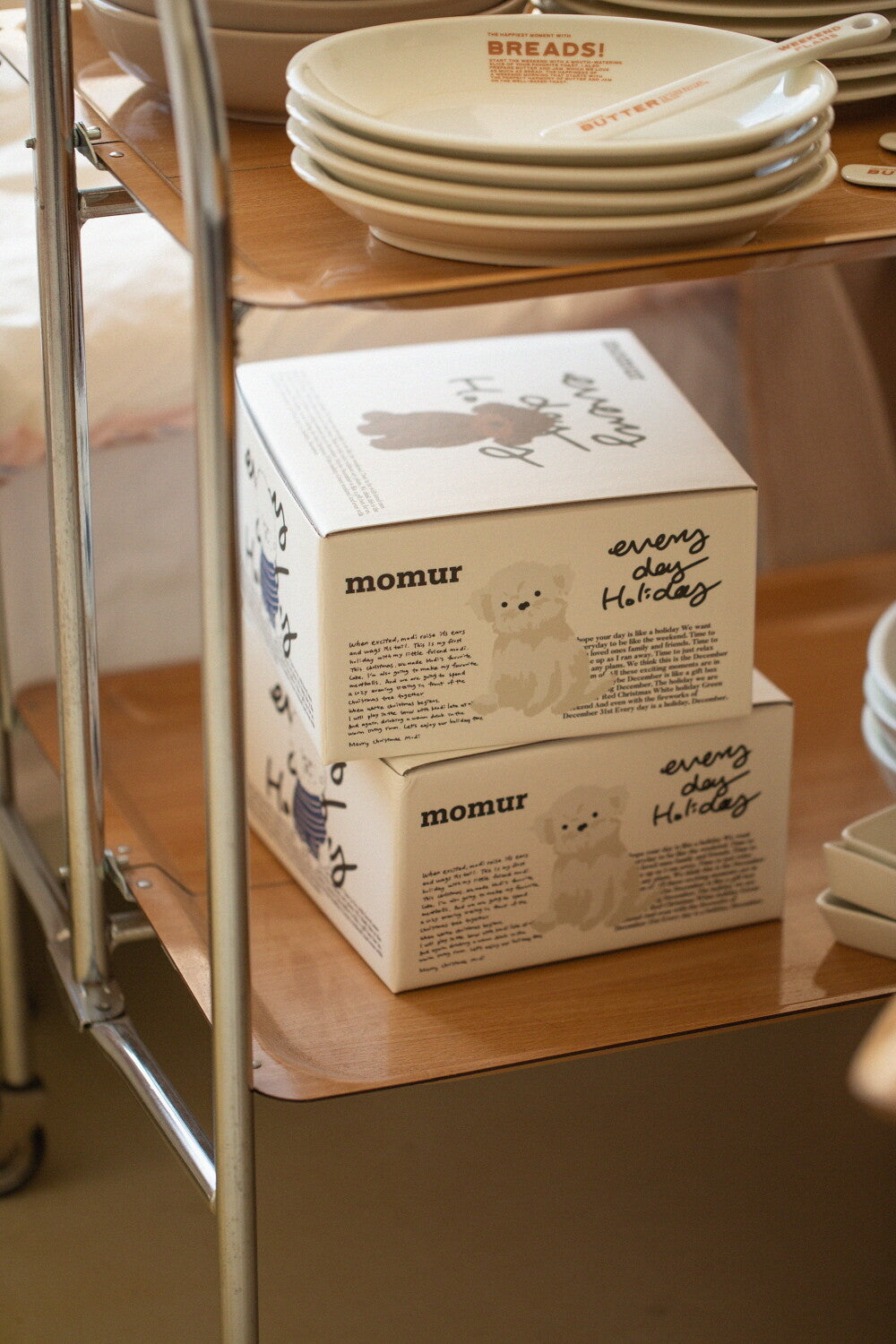 Momur [weekend 8] Holiday puppy set (mug+plate) (7款)