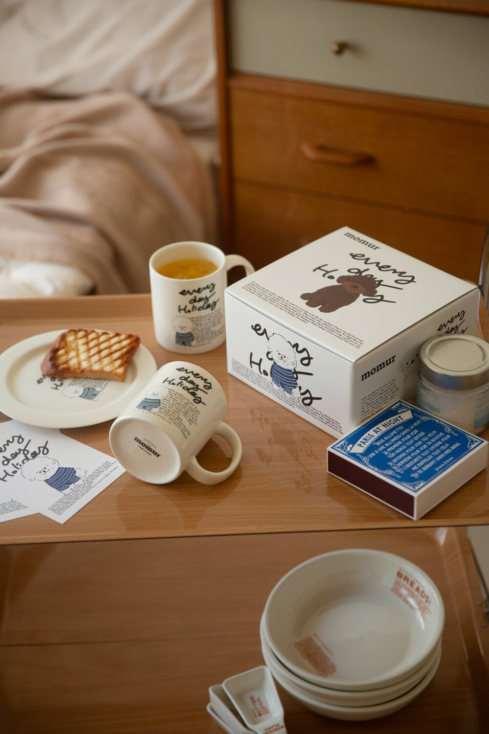 Momur [weekend 8] Holiday puppy set (mug+plate) (7款)
