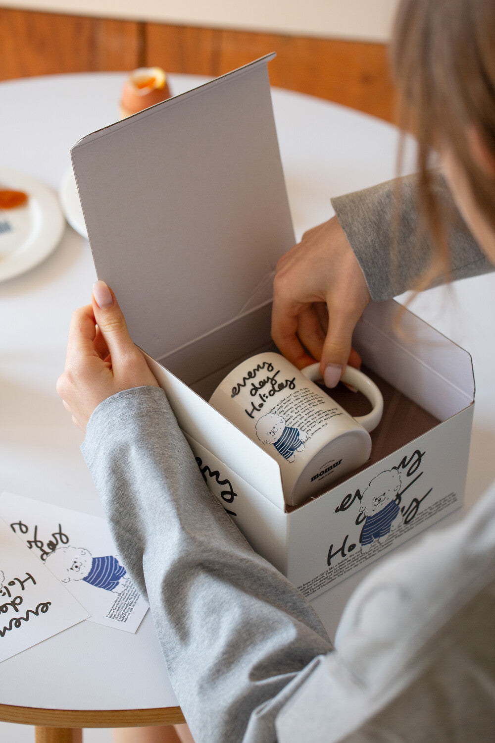 Momur [weekend 8] Holiday puppy set (mug+plate) (7款)