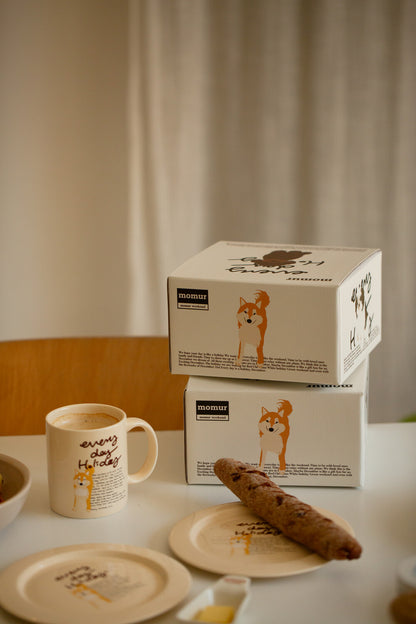 Momur [weekend 8] Holiday puppy set (mug+plate) (7款)