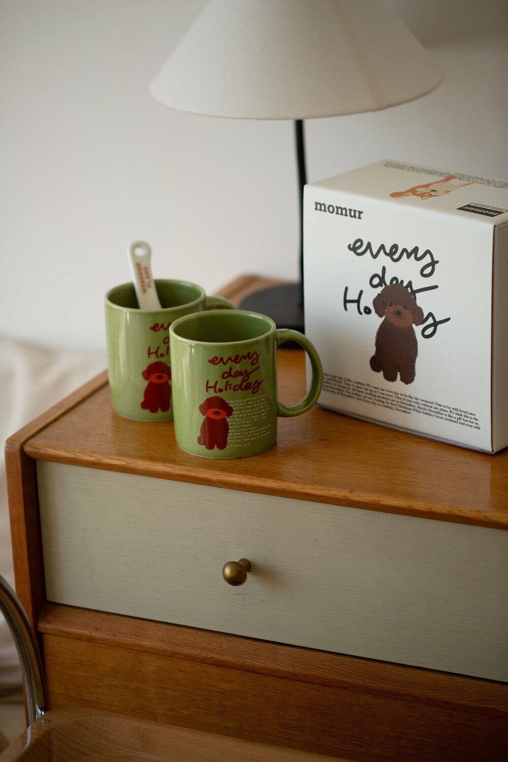 Momur [weekend 8] Holiday puppy set (mug+plate) (7款)