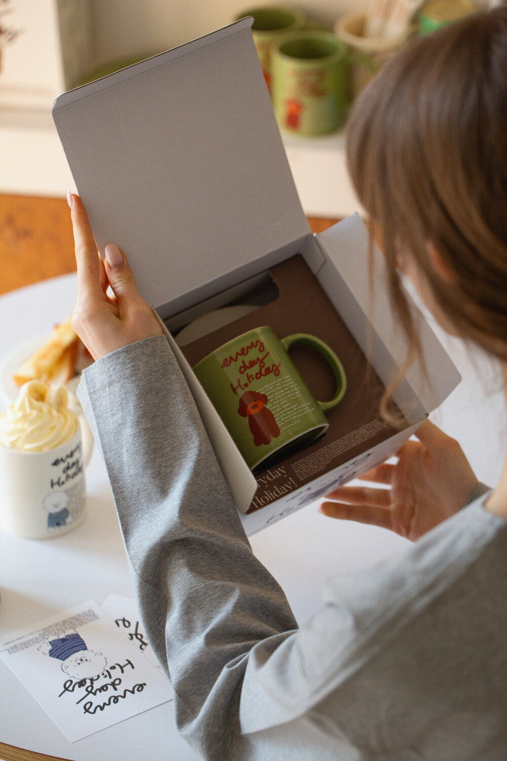 Momur [weekend 8] Holiday puppy set (mug+plate) (7款)