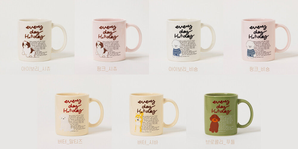 Momur [weekend 8] Holiday puppy mug (7款)