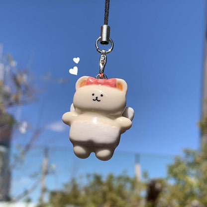Jellyland Angel Pudding & Honey Pottery Keyring/Set 陶瓷鎖匙扣