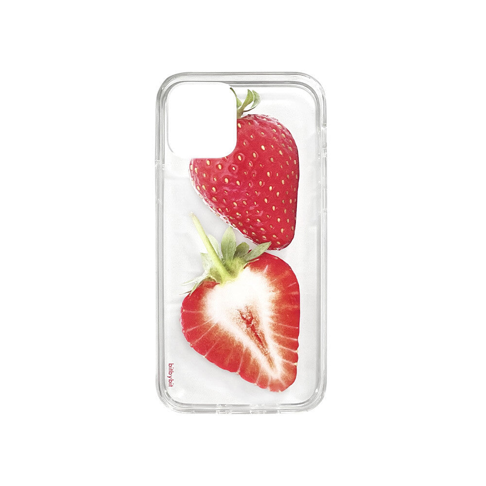 Bit By Bit Strawberry Phone Case (Clear 透明殼)