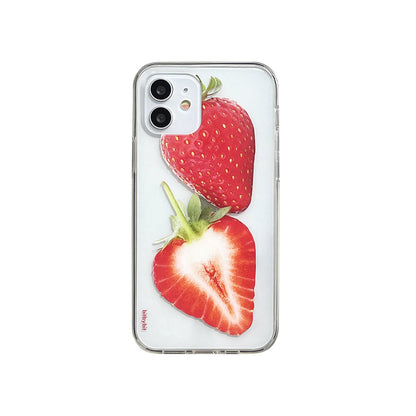 Bit By Bit Strawberry Phone Case (Clear 透明殼)