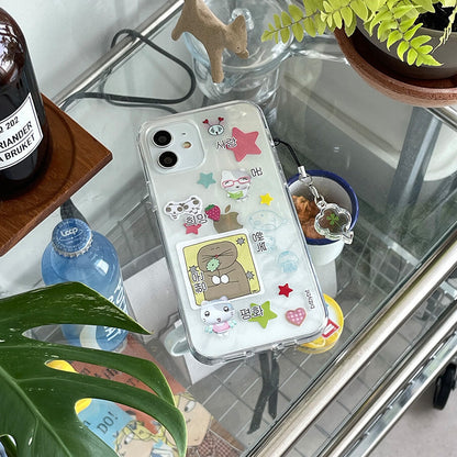 Bit By Bit Love 사랑 Phone Case (Clear 透明殼)