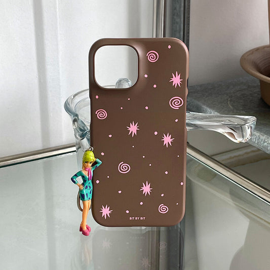 Bit By Bit Choco Berry Phone Case (Hard 普通硬殼)