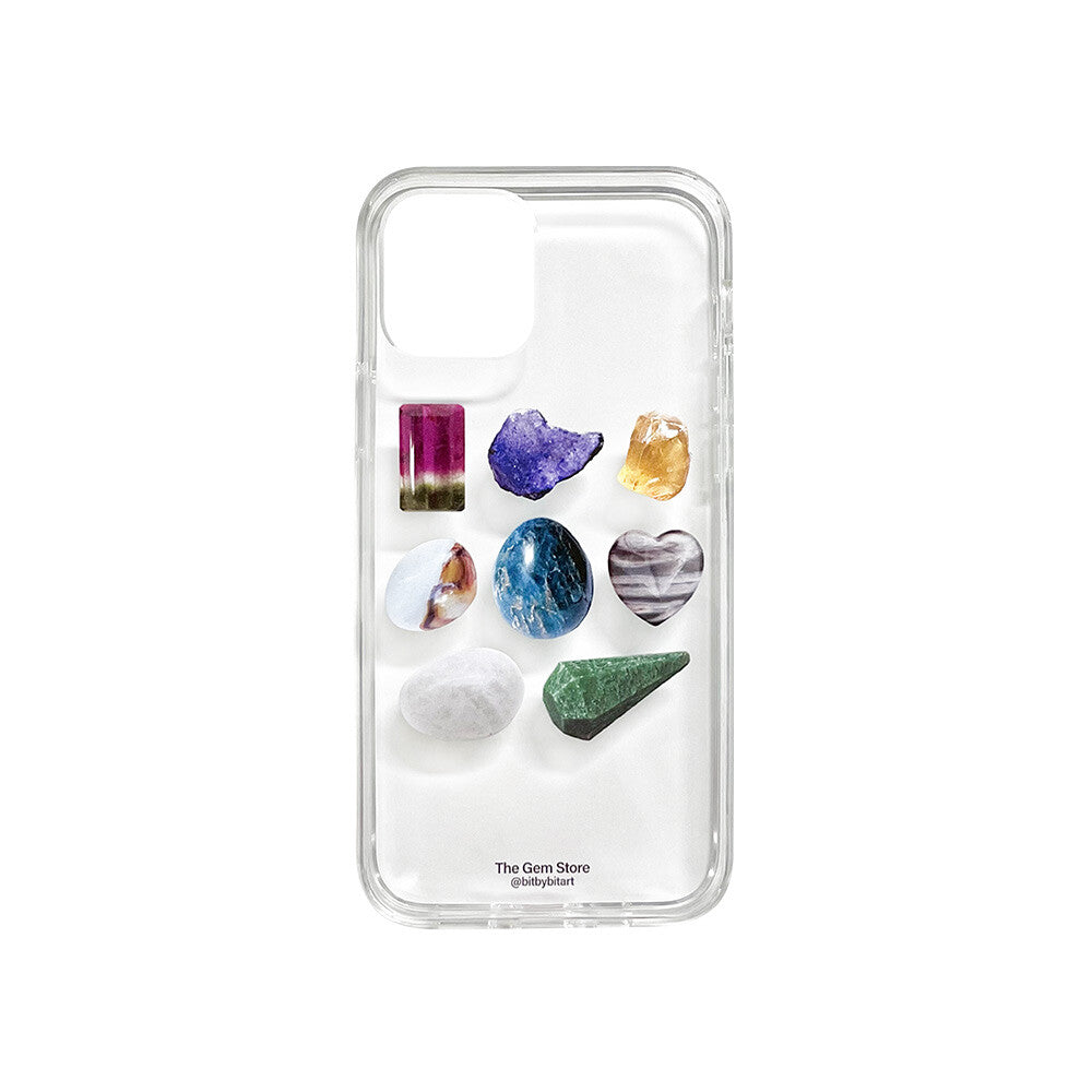 Bit By Bit 8 Gems Phone Case (Clear 透明殼)