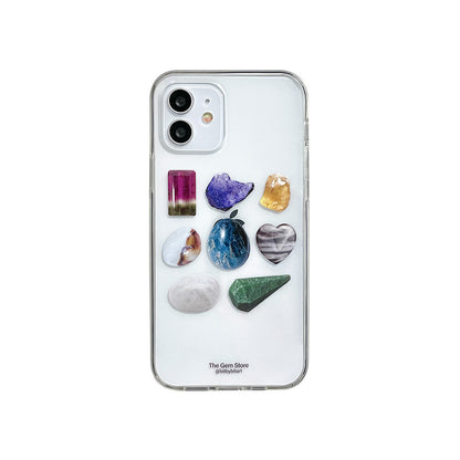 Bit By Bit 8 Gems Phone Case (Clear 透明殼)