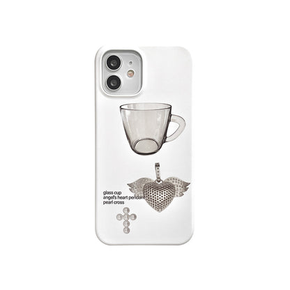 Bit By Bit Glass Cup Phone Case (Hard 普通硬殼)