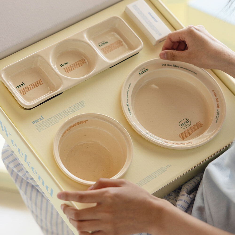 Momur [weekend 9] Home plate, sauce dish, bowl /set