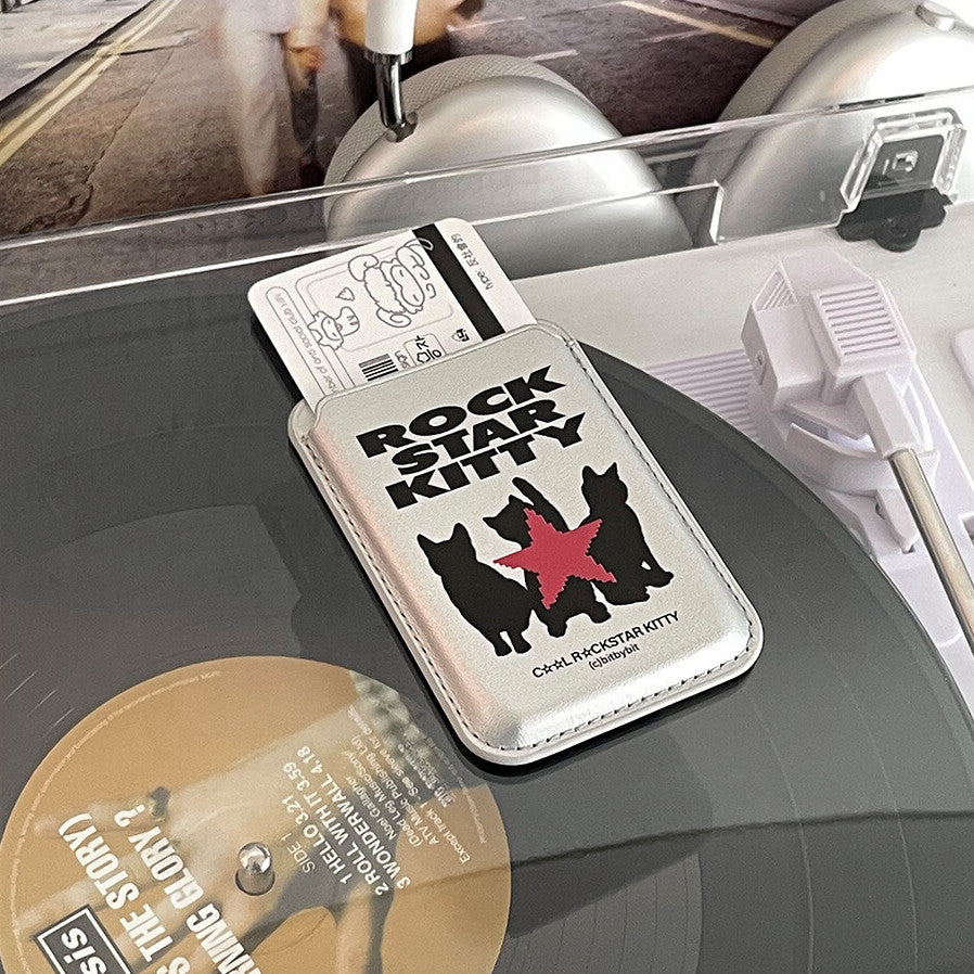 Bit by bit Rockstar Kitty Card Case (Magsafe)