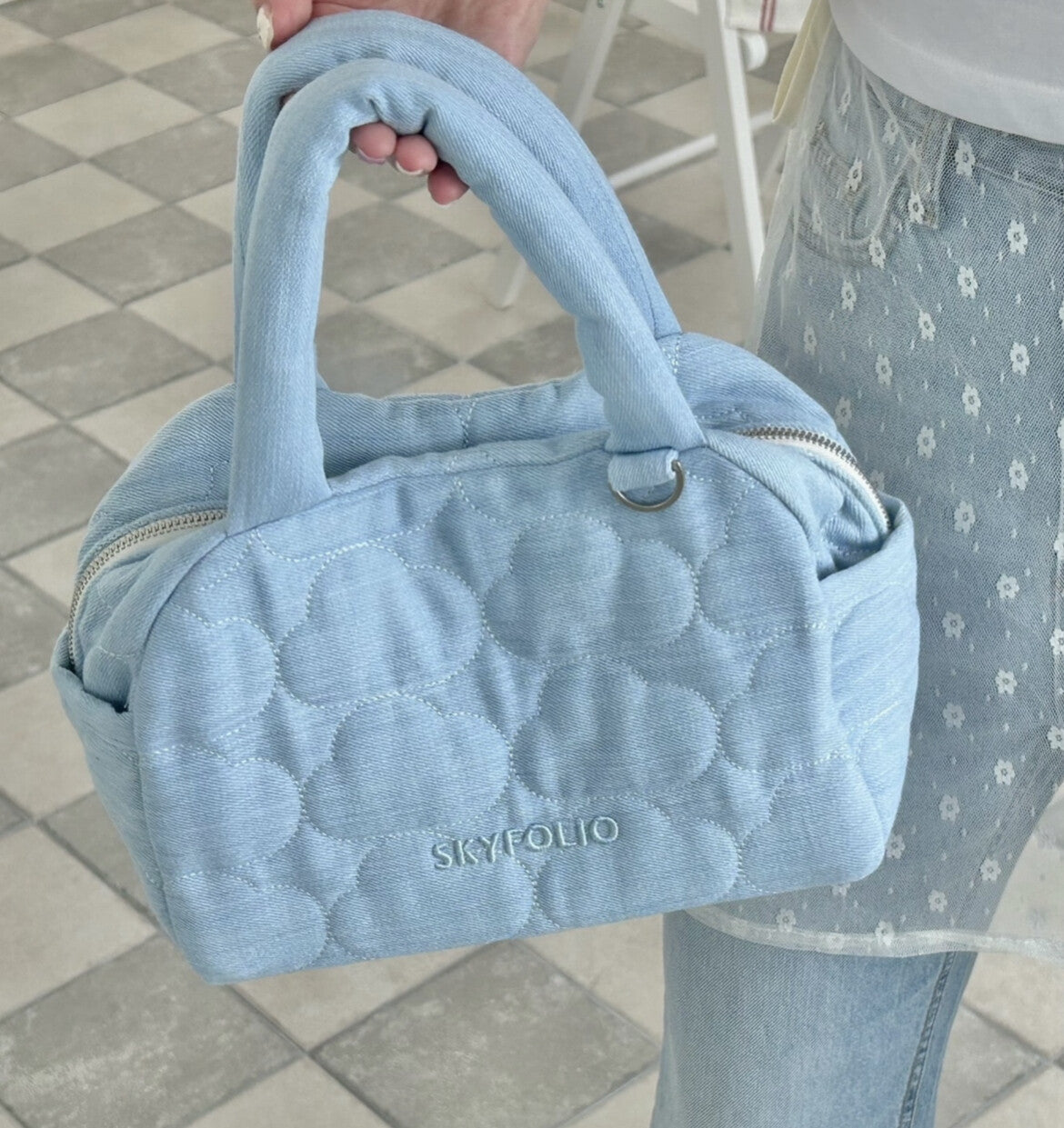 Skyfolio Cloud Quilting Bag (Light blue)