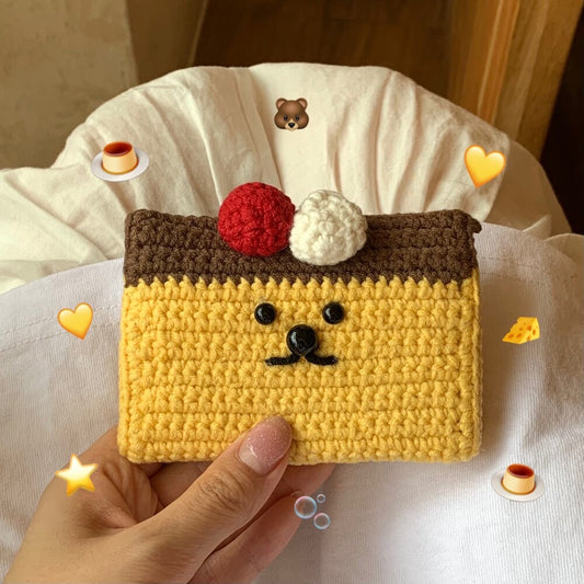 Jellyland Pudding Knitted Card Wallet🍮針織卡包