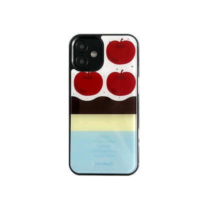 Midmaly Cherry Cake Phone Case (Epoxy Bumper)