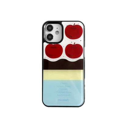 Midmaly Cherry Cake Phone Case (Epoxy Bumper)