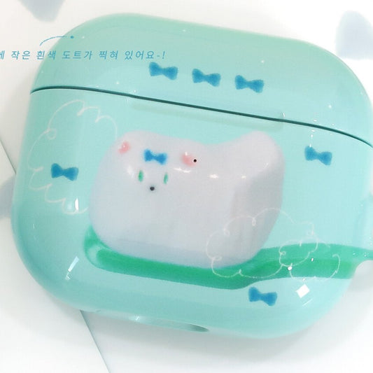 I live with six cats Puppy Toothbrush Airpods Case