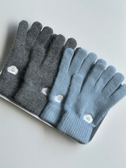 Skyfolio Angora Gloves 刺繡圖案手套
