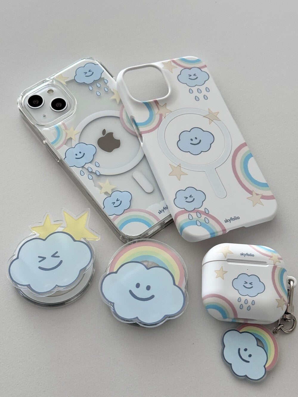 【加購價】Skyfolio Rainbow Cloud Magsafe Clear/Hard Case