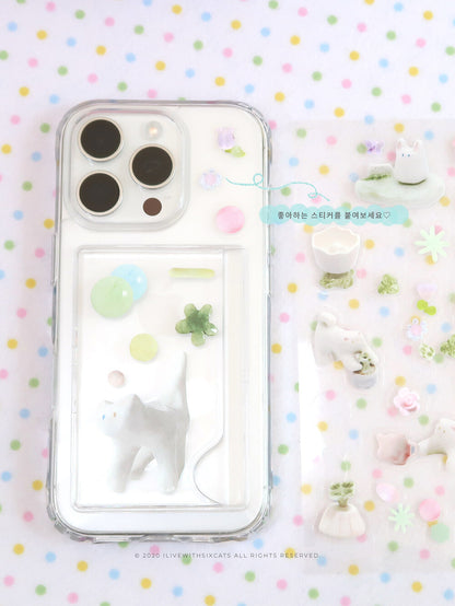 I live with six cats North Pole's Cotton Candy Magsafe Card Slot