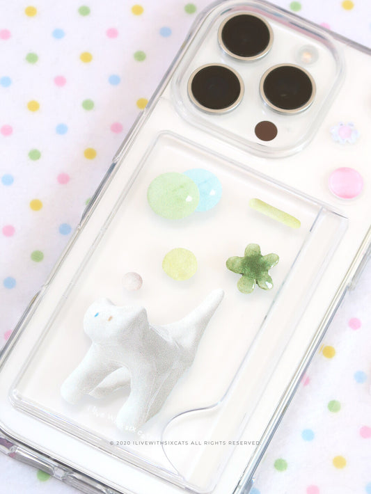 I live with six cats North Pole's Cotton Candy Magsafe Card Slot
