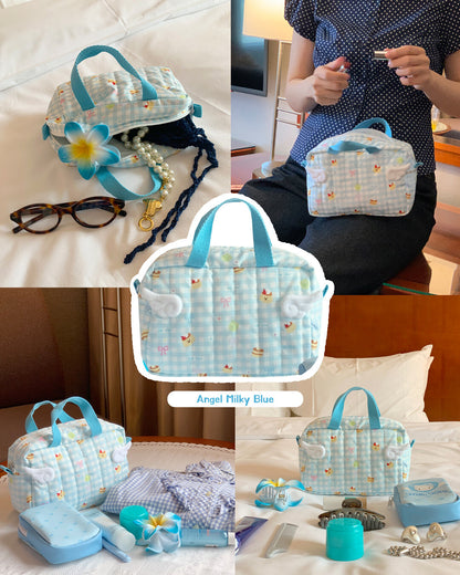 Jellyland Signature Pouch - Angel milk blue 手提化妝袋