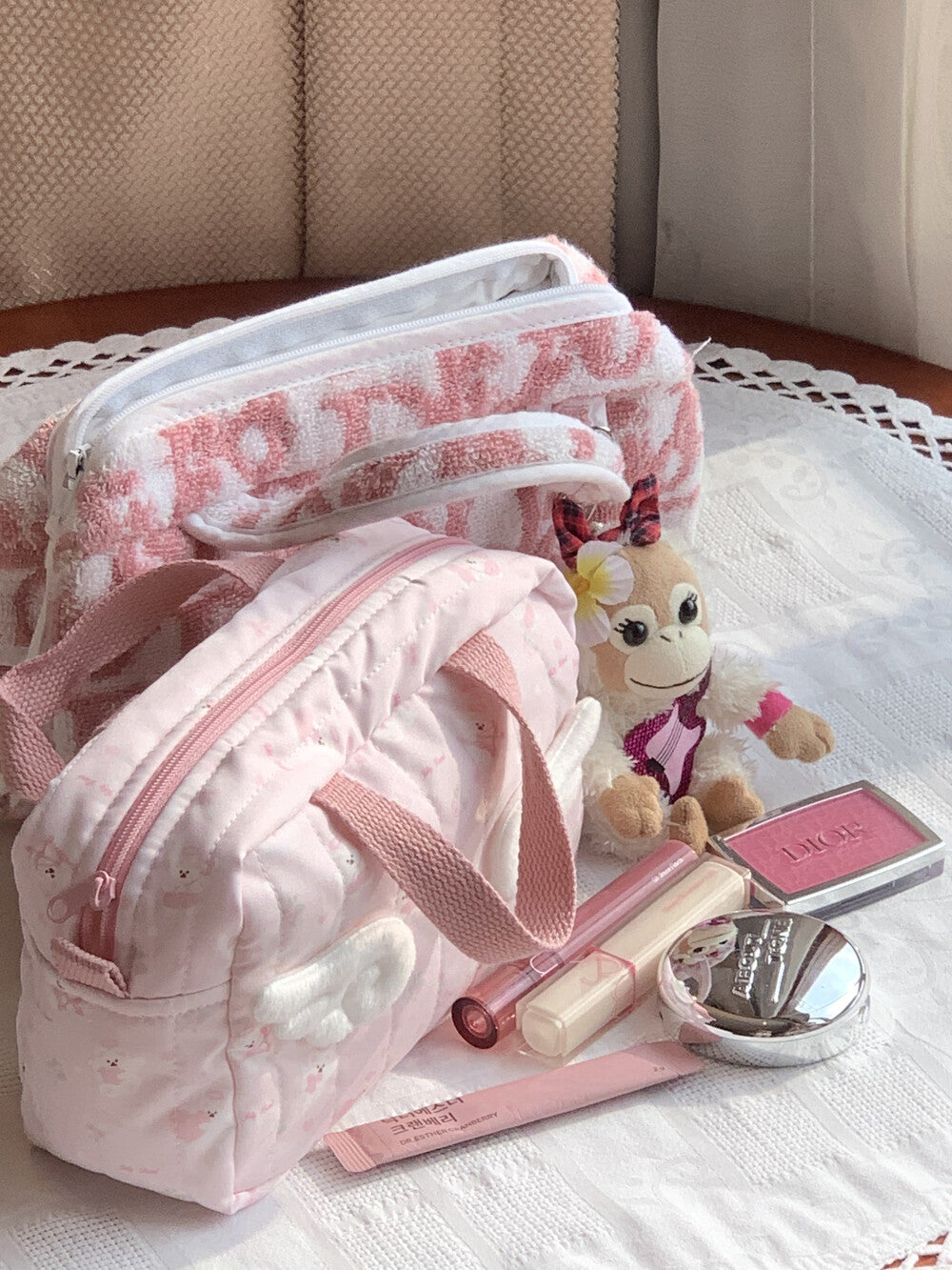 Jellyland Signature Pouch - Angel Pink 手提化妝袋