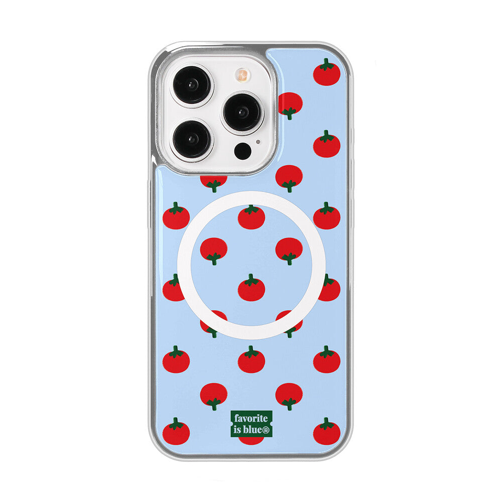 Midmaly Tomato Phone Case (Silver Bumper)
