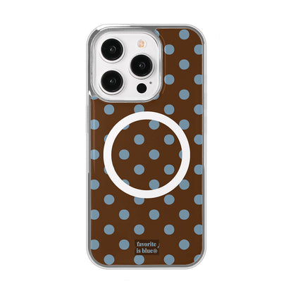 Midmaly Choco Dot Phone Case (Silver Bumper)