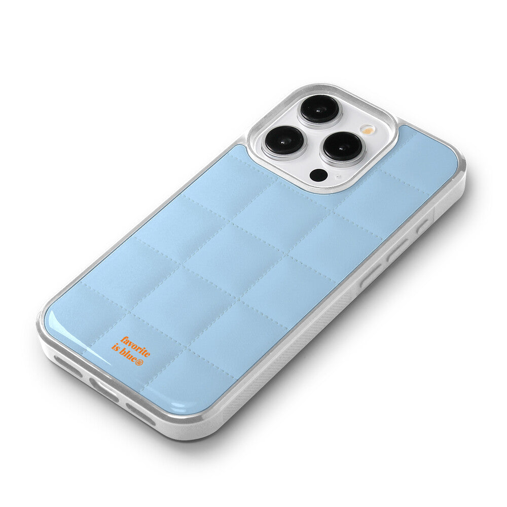 Midmaly Puffy Phone Case (Silver Bumper)