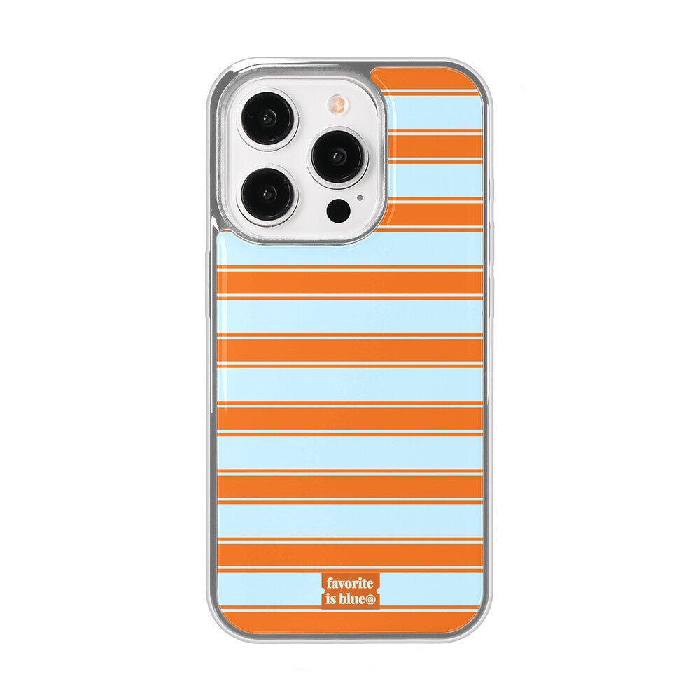 Midmaly Orange Socks Phone Case (Silver Bumper)