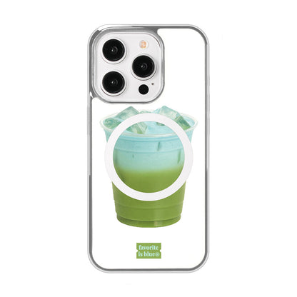 Midmaly Green Tea Phone Case (Silver Bumper)