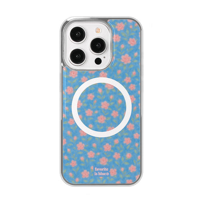 Midmaly Bluebloom Phone Case (Silver Bumper)