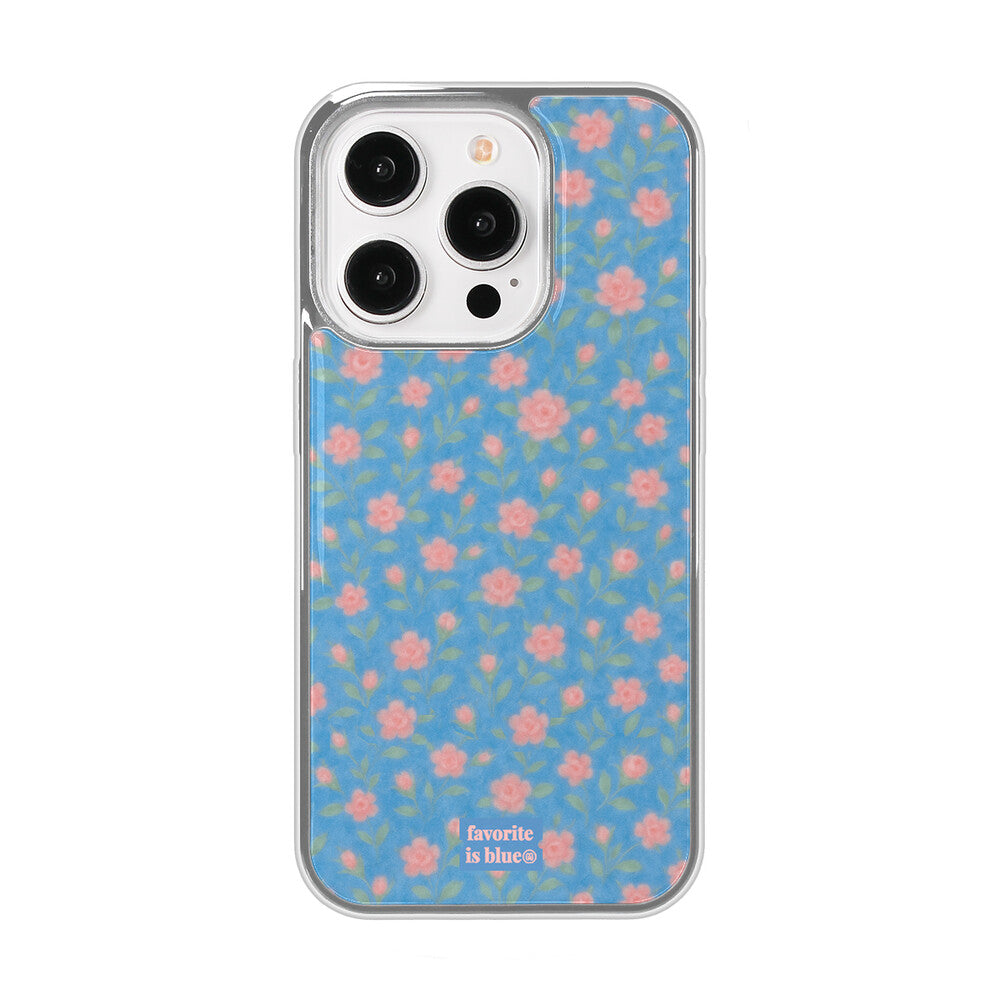 Midmaly Bluebloom Phone Case (Silver Bumper)