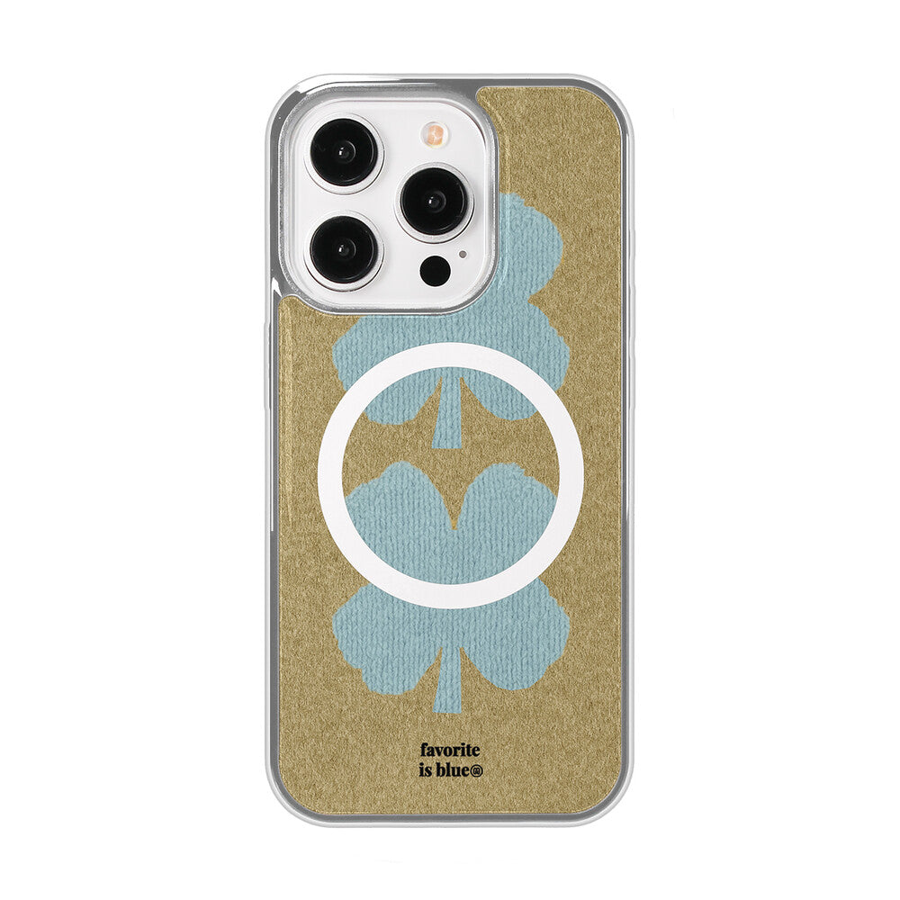 Midmaly Oat Clover Phone Case (Silver Bumper)