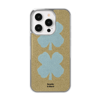 Midmaly Oat Clover Phone Case (Silver Bumper)
