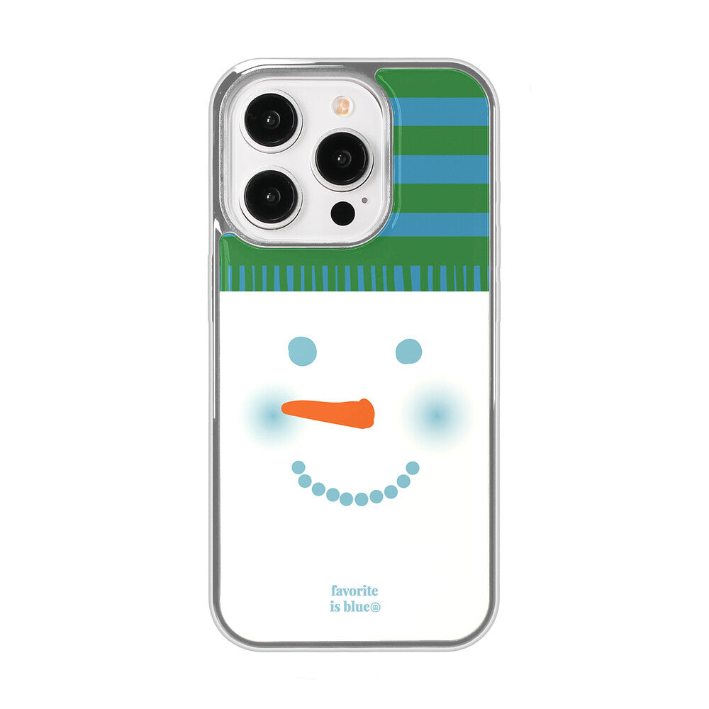 Midmaly Snowman Phone Case (Silver Bumper)