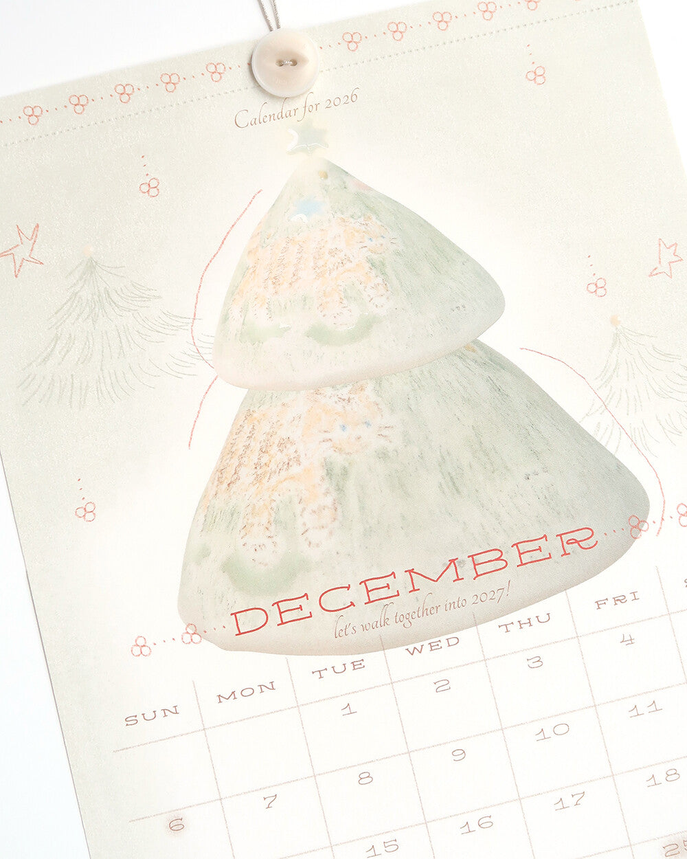 【第二輪預訂】I live with six cats 2026 Button Calendar 鈕扣月曆