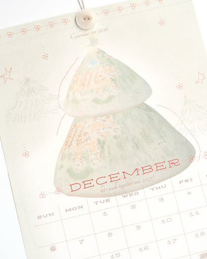 【第二輪預訂】I live with six cats 2026 Button Calendar 鈕扣月曆