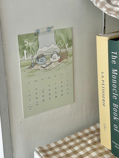 Skyfolio 2026 Postcard Calendar (B6) +Wood Holder