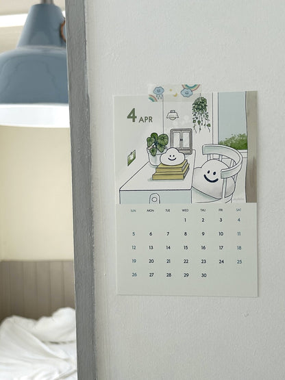 Skyfolio 2026 Postcard Calendar (B6) +Wood Holder