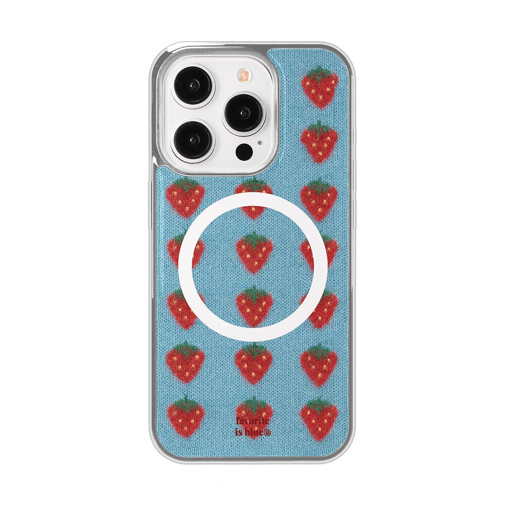 Midmaly Strawberry Phone Case (Silver Bumper)