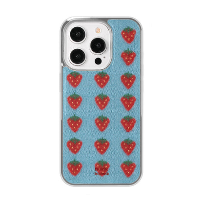 Midmaly Strawberry Phone Case (Silver Bumper)