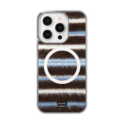 Midmaly Fuzzy Phone Case (Silver Bumper)