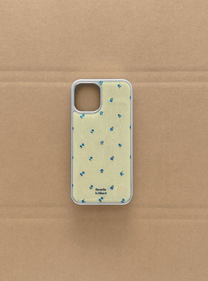Midmaly Denim Phone Case (Silver Bumper)
