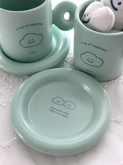 Skyfolio Happiness Cup & Saucer Set (2色)