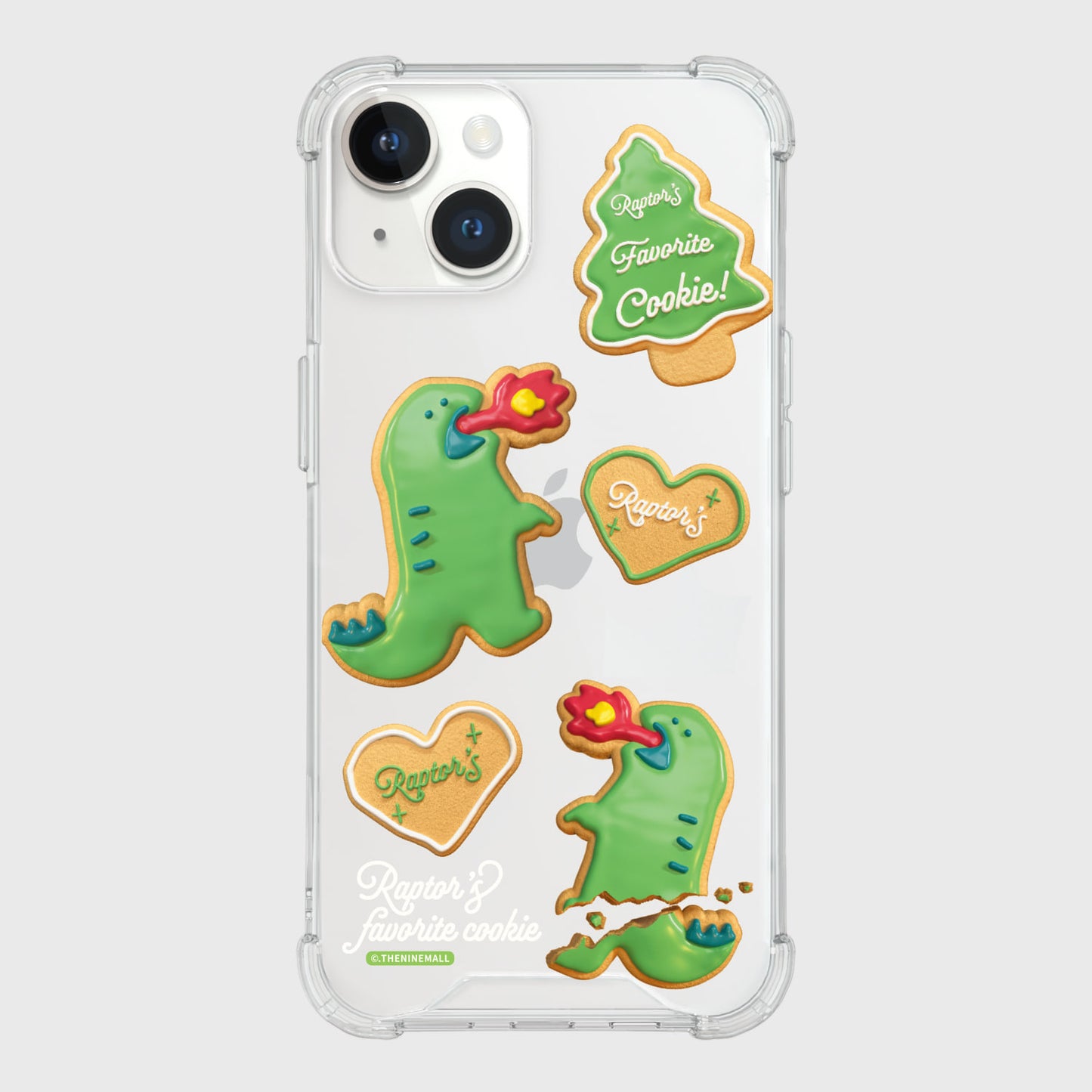 Raptor Cookie Pattern Phone Case (Clear/Tank Clear/Clear Card Storage)