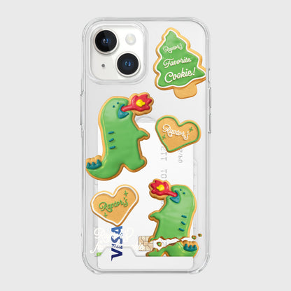 Raptor Cookie Pattern Phone Case (Clear/Tank Clear/Clear Card Storage)